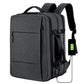Expandable Waterproof Backpack with USB Port for Laptops