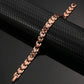 ARADOO Preumium Pure Copper Bracelet for Men Women Double Row Magnetic Therapy Wristband Jewelry Gifts