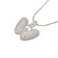 Silver Bubble Initial Letter Necklace | Customizable 26 Letters Pendant Jewelry for Women
