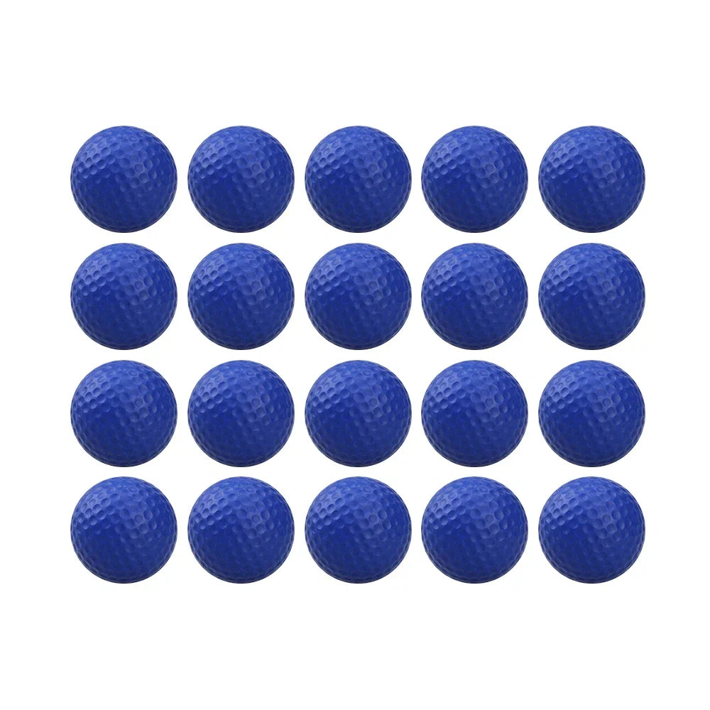 20 Pcs Color Sponge Indoor Practice PU Foam Golf Balls