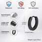 Vnox Small Hoop Huggie Earrings | Glossy Stainless Steel Minimalist Earrings for Women and Men