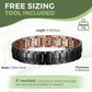 ARADOO  99.9% Pure Copper Bracelet with Double-Row Strength Magnets Jewelry Gift