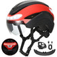 Ultralight Road Bike Helmet with Turn Signals & Magnetic Goggles