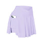 Women's 2 in 1 Tennis Skort with Pockets