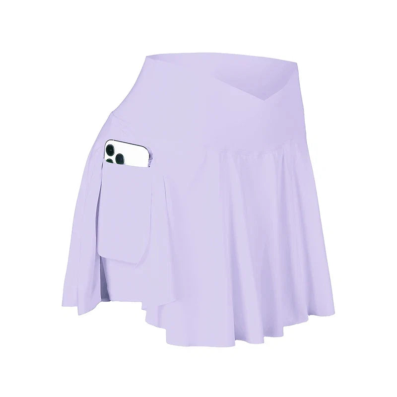 Women's 2 in 1 Tennis Skort with Pockets