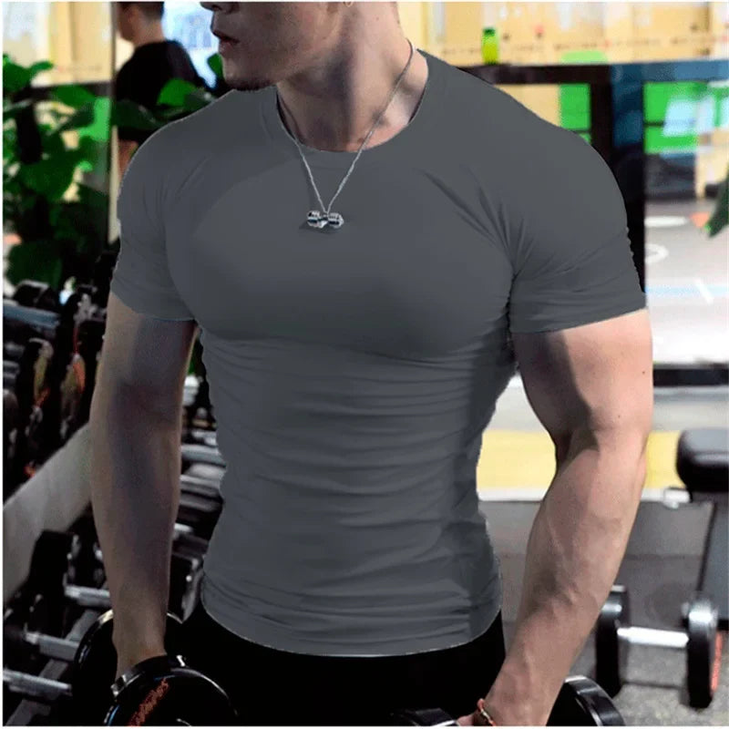 Men’s Compression Gym Quick-Dry Fitness Tee