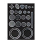 22pcs Drawing Toys Set | Geometric Ruler Mathematical Roulette Art Tool