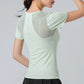 Reflective Quick Dry Yoga T Shirt for Women