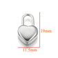 Gold Plated Heart Lock Key Pendant Set | 5pcs Stainless Steel Charms for DIY Jewelry