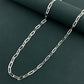 45-60cm Paper Clip Necklace | 925 Sterling Silver Fine Jewelry for Unisex