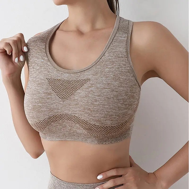 Women's Shockproof Seamless Sports Bra