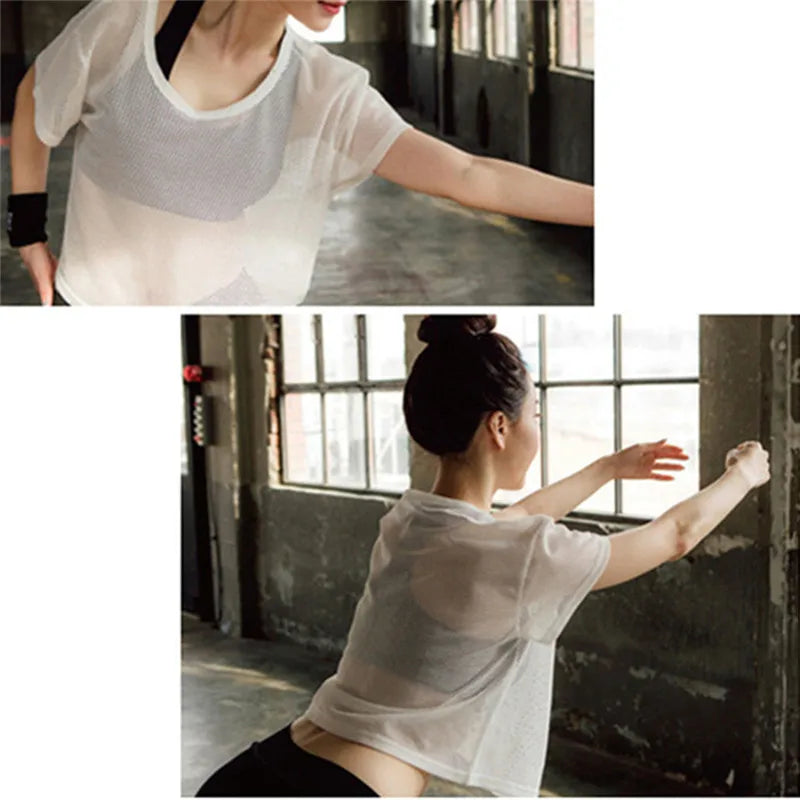 Elevate Your Workout Sexy Mesh Yoga Tank Top