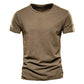 Men's Soft Cotton Casual Slim Fit Summer T-Shirt
