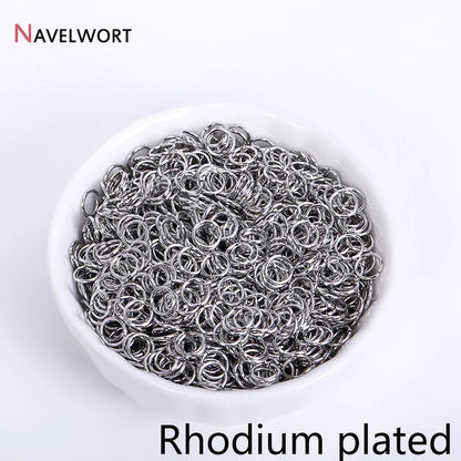 18K Gold Plated Split Rings for Jewelry Making | DIY Connector Rings