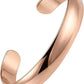 Pure Copper Bracelets for Women Men Waterproof Healing Cuff Bracelets Adjustable Chunky Healing Copper Bangle Jewelry Gifts