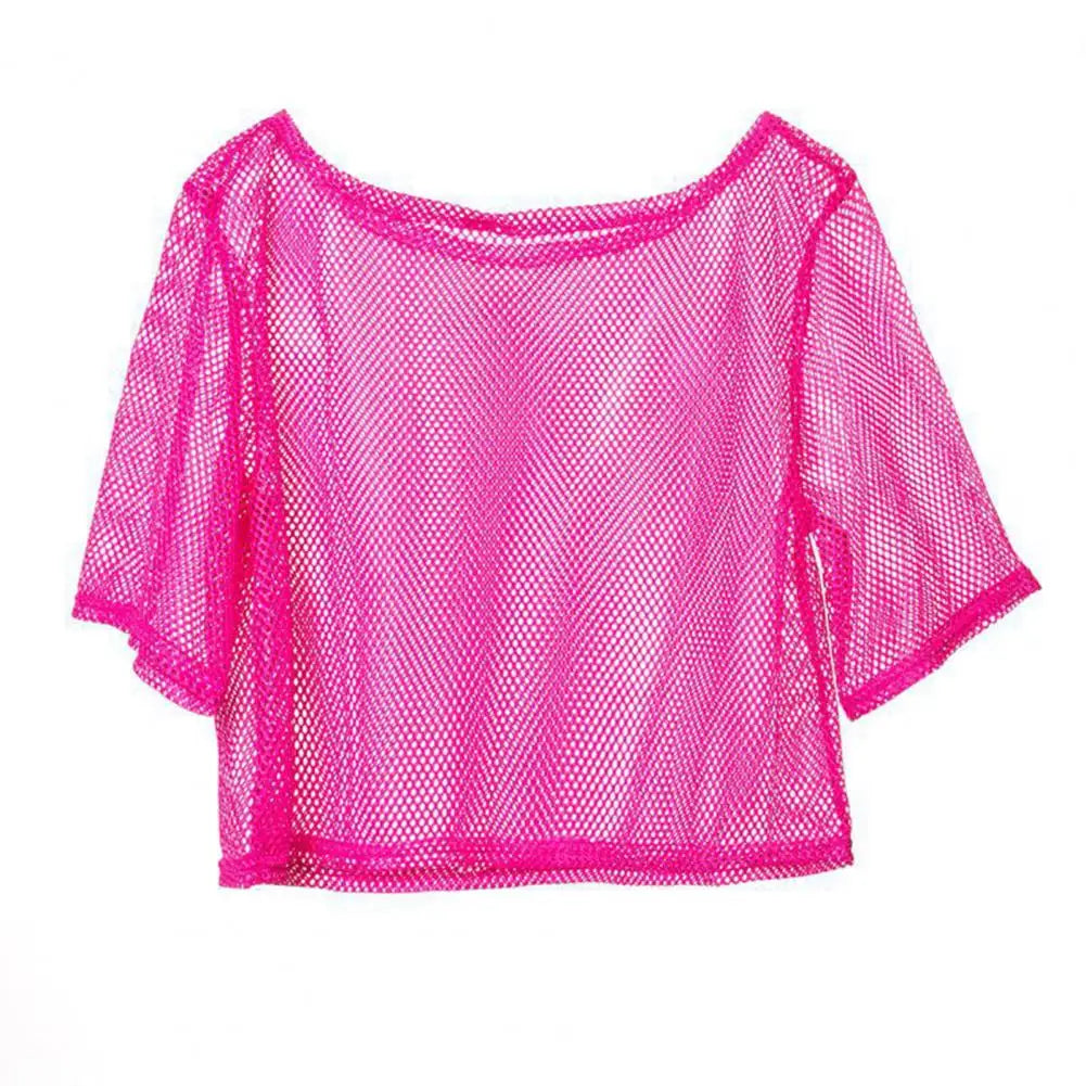 Edgy See Through Mesh T Shirt