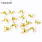 18K Gold Plated Double-Cup Bead Tips | Jewelry Findings for DIY Necklaces and Bracelets
