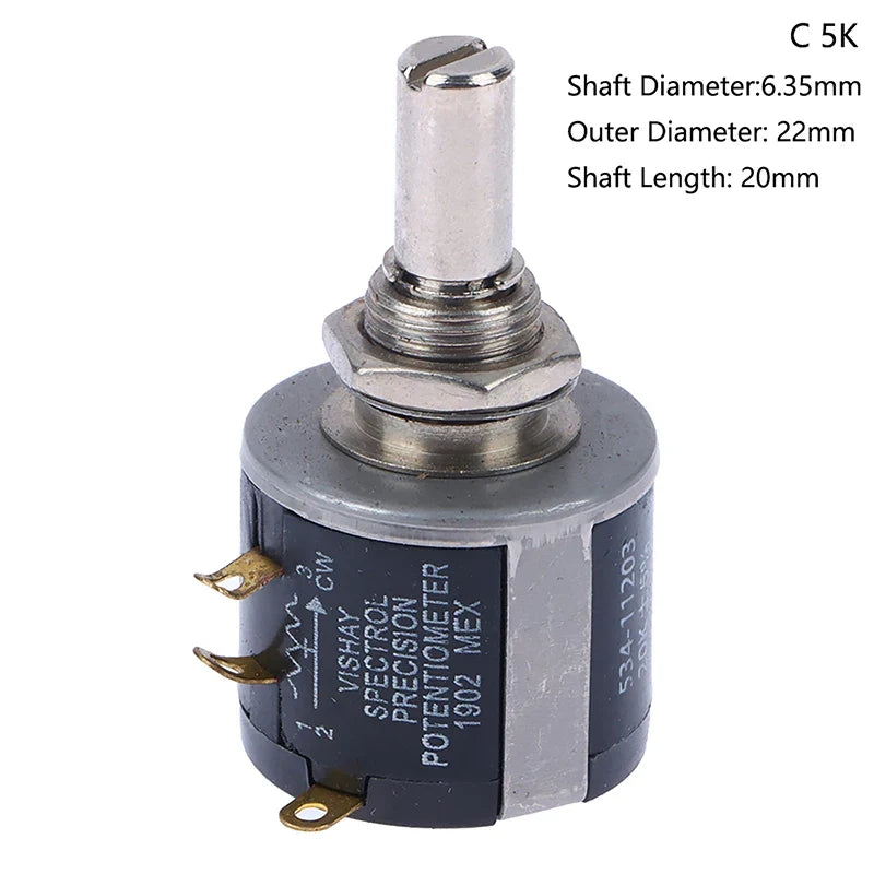ZLinKJ 534 Series Wire Wound Potentiometer | Precision 2W Multi-Value Resistor