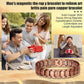 Men's Purple Copper Magnetic Therapy Bracelet for Exercise, Running, Joint Pain Relief, Jewelry