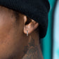 Vnox Small Hoop Huggie Earrings | Glossy Stainless Steel Minimalist Earrings for Women and Men