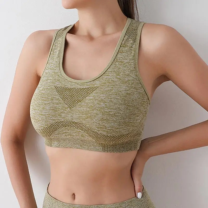 Women's Shockproof Seamless Sports Bra