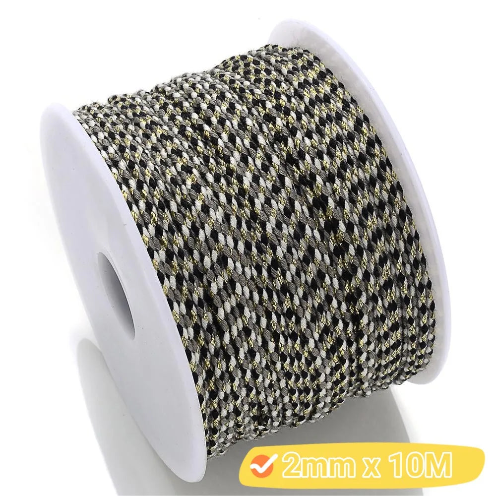 2mm Natural Cotton Rope 10m | DIY Craft Cord for Jewelry and Bohemian Decor