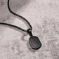 Small Dog Tag Pendant Necklace | Military Style Stainless Steel Gift for Men