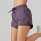 Women's 2-in-1 Running Shorts with Pockets Breathable Yoga