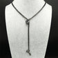 Heart O-ring Long Chain | Stainless Steel Punk Rock Y-Necklace for Men and Women