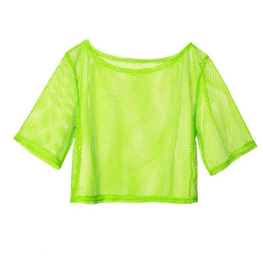 Edgy See Through Mesh T Shirt