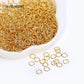 18K Gold Plated Split Rings for Jewelry Making | DIY Connector Rings