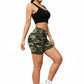 Women's High-Waist Camo Yoga & Cycling Shorts