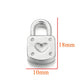 Gold Plated Heart Lock Key Pendant Set | 5pcs Stainless Steel Charms for DIY Jewelry