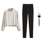 Women’s 2-Piece Yoga Set: Zip Jacket & High Waist Leggings