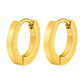 Vnox Small Hoop Huggie Earrings | Glossy Stainless Steel Minimalist Earrings for Women and Men