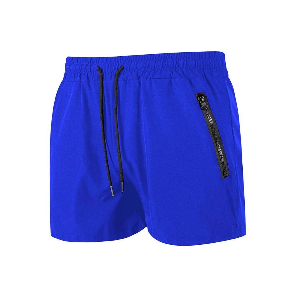 Men’s Quick-Dry Swim & Gym Shorts with Zipper Pockets
