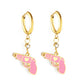 LUXUSTEEL Animal Hoop Earrings | Stainless Steel Drop Earrings for Women