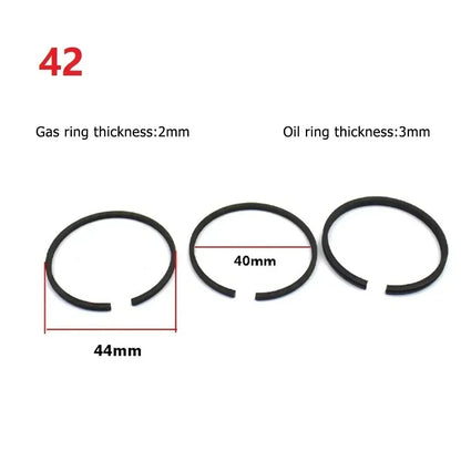 3pcs Piston Rings Set for Air Compressor | Pneumatic Cylinder Replacement Kit
