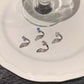 Silver Wing Stud Earrings | Crystal Rhinestone Pierced Earrings for Women
