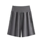 Women's High-Waist Quick-Dry Running Shorts with Pockets