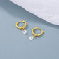 Stainless Steel Waterdrop Zircon Hoop Earrings | Fashion Jewelry for Women and Men
