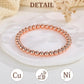 ARADOO Pure Copper Beaded Bracelet for Women Men Jewelry Gifts