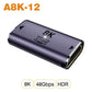 NNBILI HDMI 2.1 Adapter | 48Gbps 8K@60Hz Elbow and Straight Converter