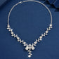 Water Drop Leaf Necklace | Women's Fashion Jewelry for Date and Party