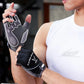 Veidoorn Men's Women's Workout Gloves for Gym Weight Lifting Non-Slip Palm with Padding Breathable Towel Finger for Sweat Wipe