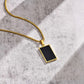Small Dog Tag Pendant Necklace | Military Style Stainless Steel Gift for Men