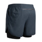 Reflective Men's 2-in-1 Running & Training Shorts