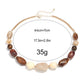 Vintage Acrylic Irregular Beaded Chain Necklace | Geometric Clavicle Choker Jewelry