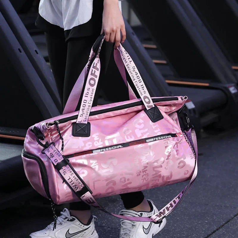 Women's Gym & Travel Bag with Wet/Dry Compartment