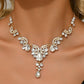Water Drop Leaf Necklace | Women's Fashion Jewelry for Date and Party